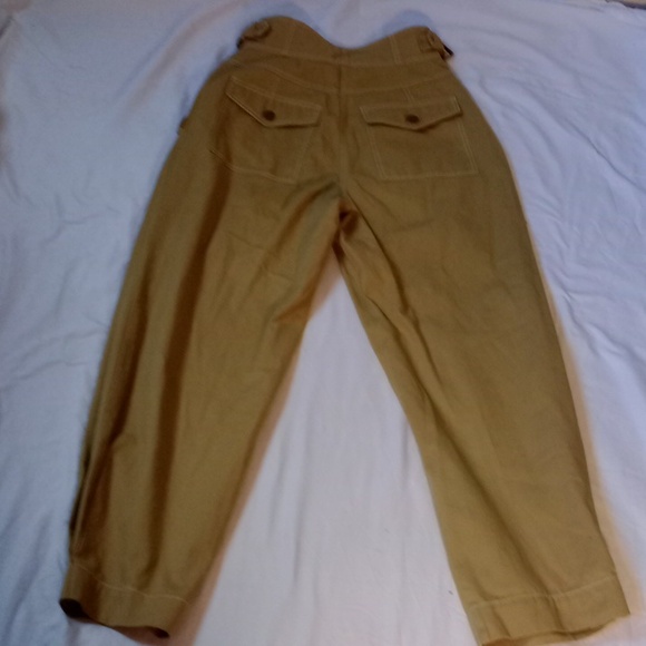 NWT Ulla Johnson Dune Cotton Trousers in Fennel Seed - Size 4 - Picture 13 of 15